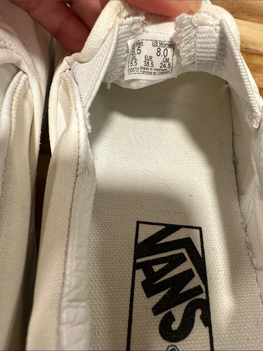 Vans White Slip-On 476